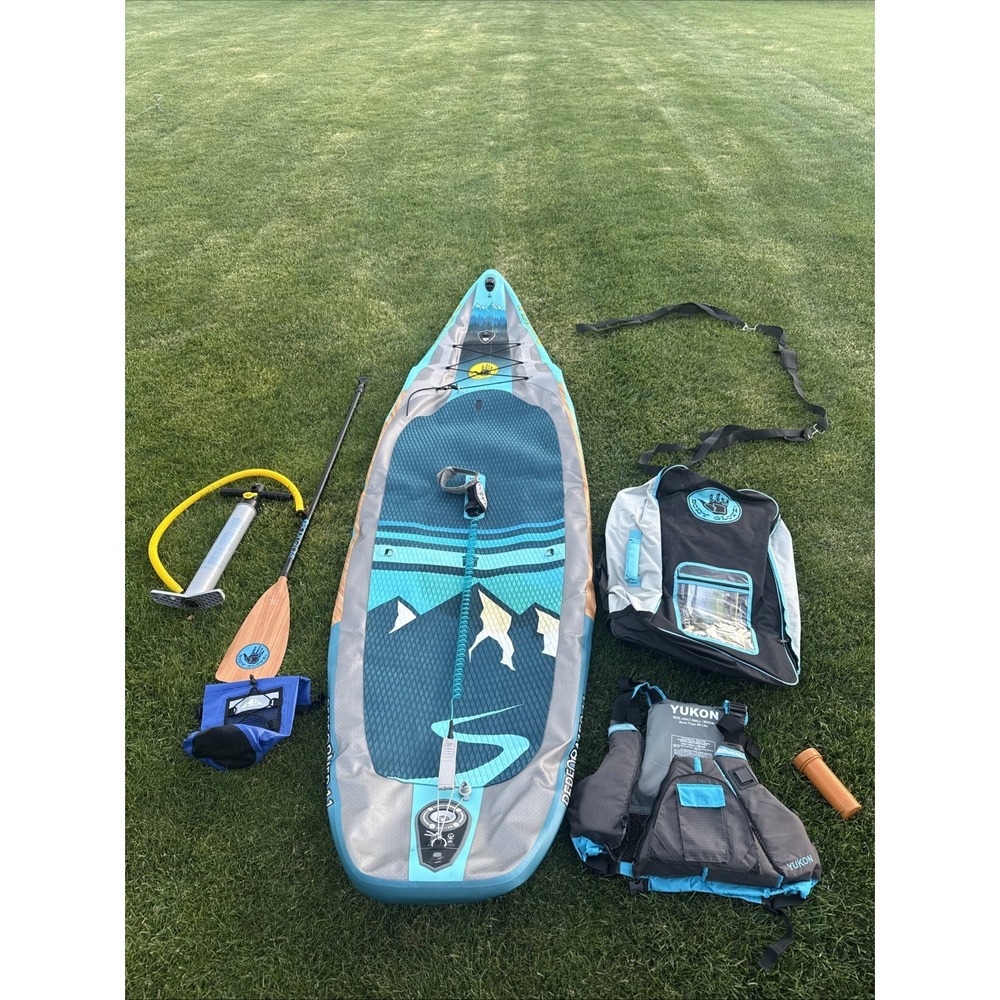 BODY GLOVE PERFORMER 11 Stand Up Paddleboard w/Extras Life Vest Carry Straps EUC